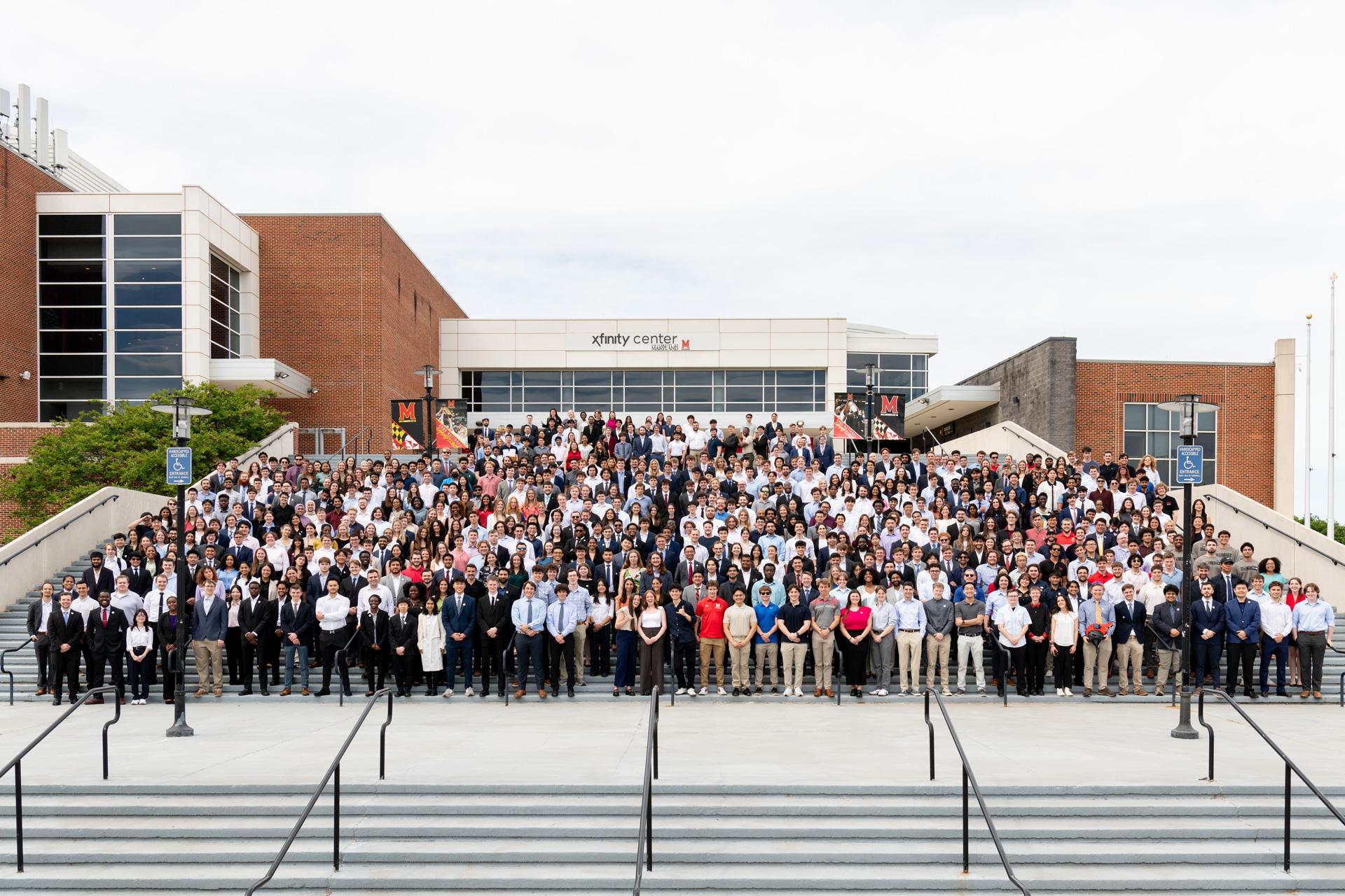 group photo at the expo